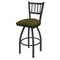 Holland Bar Stool Co 25" Swivel Counter Stool, Pewter Finish, Graph Parrot Seat 81025PW015 - alternate 1